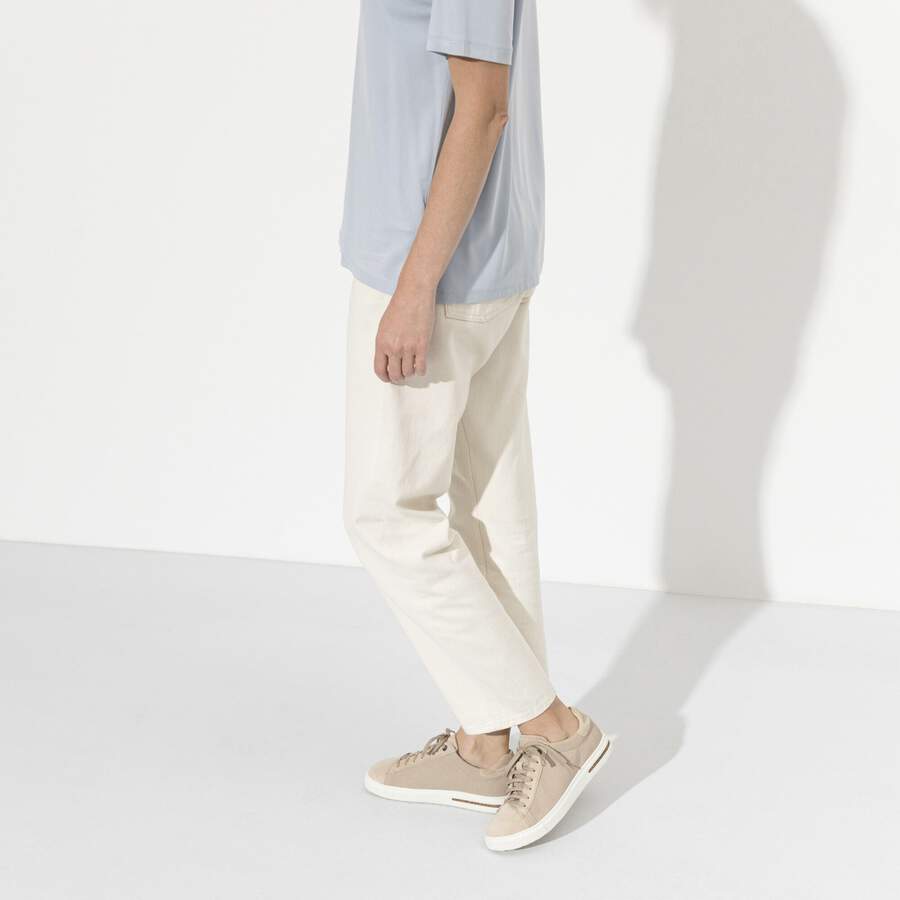 Bend Low Natural Leather/Textile - Sandcastle