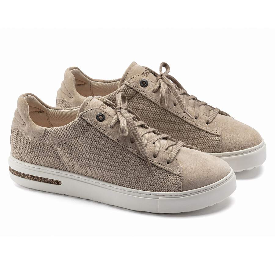 Bend Low Natural Leather/Textile - Sandcastle