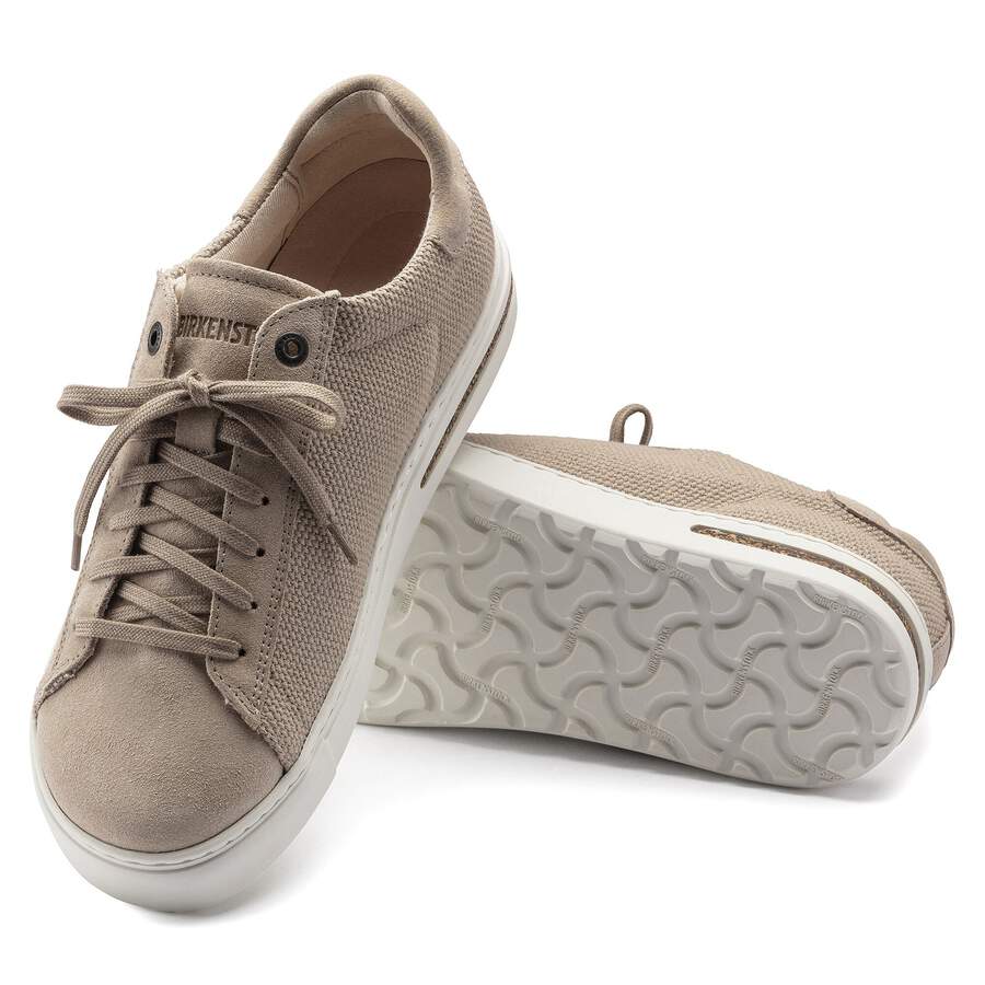 Bend Low Natural Leather/Textile - Sandcastle