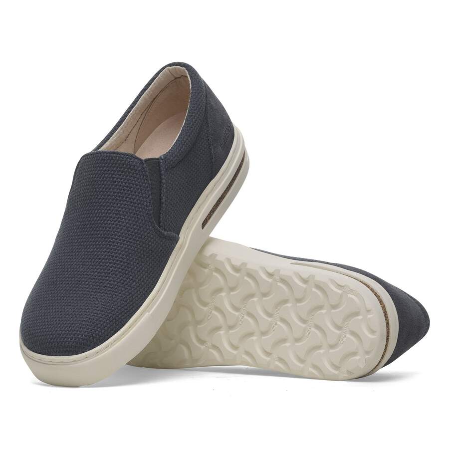 Oswego Natural Leather/Textile - Midnight Blue