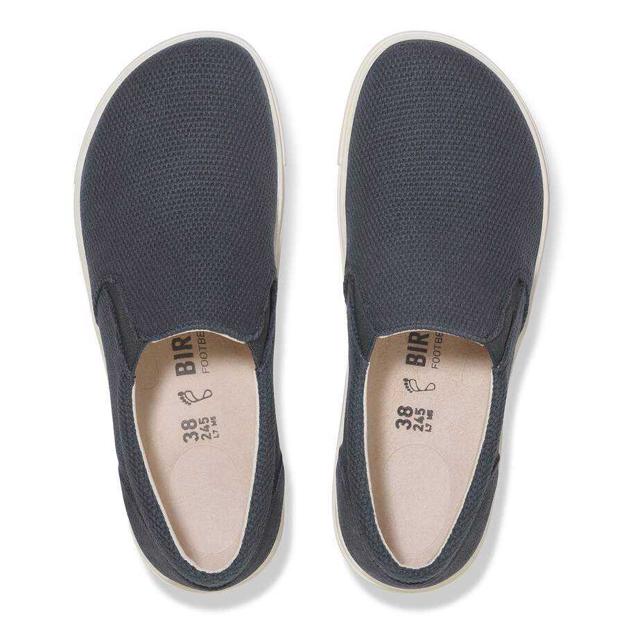 Oswego Natural Leather/Textile - Midnight Blue