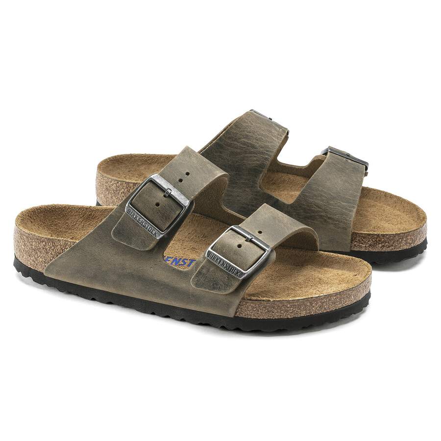 Arizona Soft Footbed Natural Leather Oiled - Faded Khaki