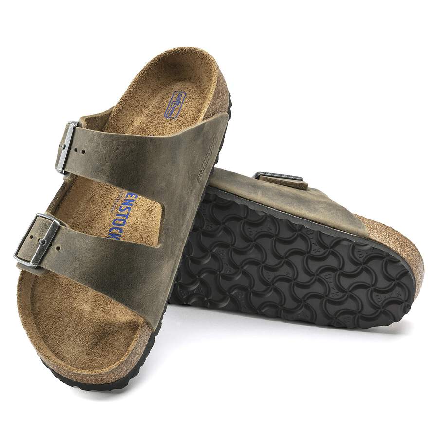 Arizona Soft Footbed Natural Leather Oiled - Faded Khaki
