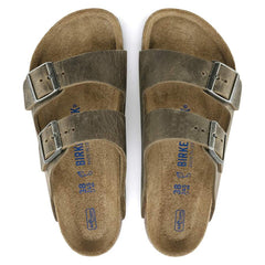 Arizona Soft Footbed Natural Leather Oiled - Faded Khaki