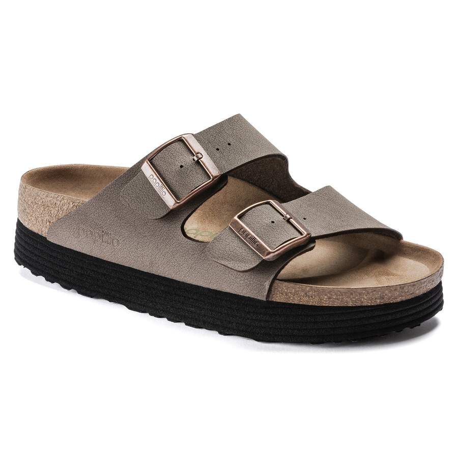 Arizona Platform Vegan Birko-Flor Nubuck - Mocha