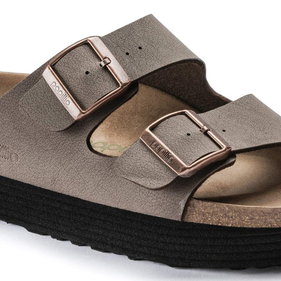 Arizona Platform Vegan Birko-Flor Nubuck - Mocha