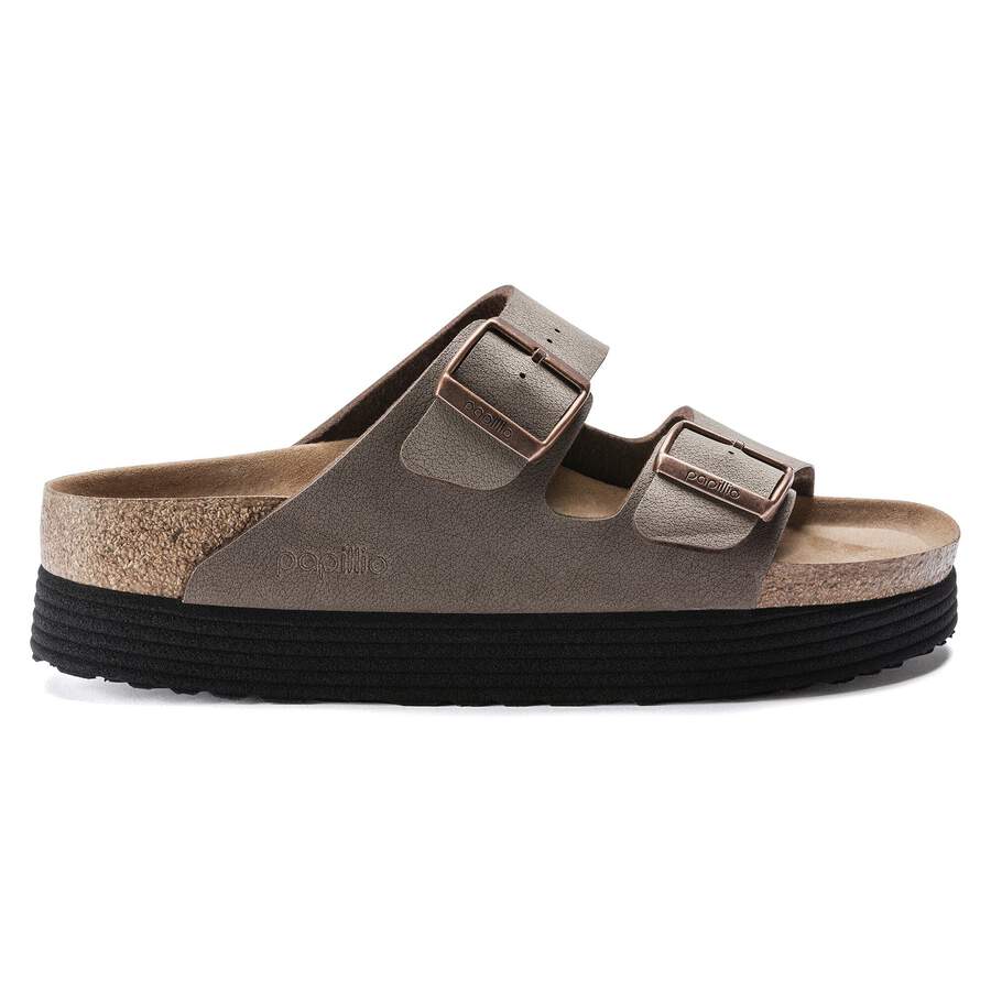 Arizona Platform Vegan Birko-Flor Nubuck - Mocha