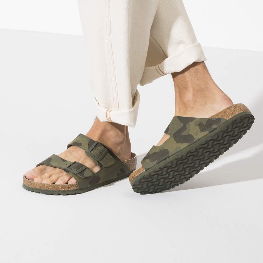 Arizona Soft Footbed Birko-Flor - Desert Soil Camo Green