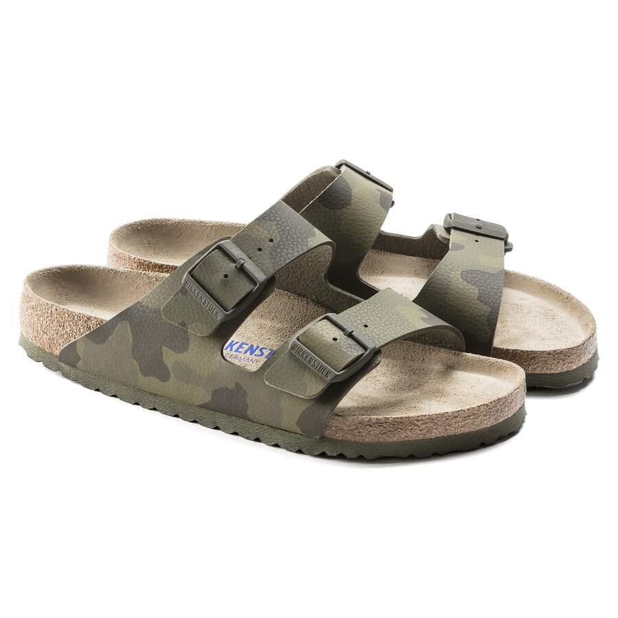 Arizona Soft Footbed Birko-Flor - Desert Soil Camo Green