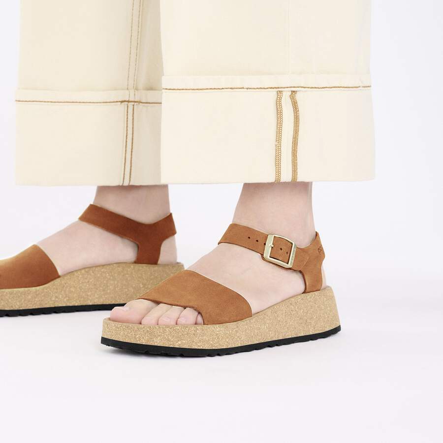 Glenda Nubuck Leather - Pecan