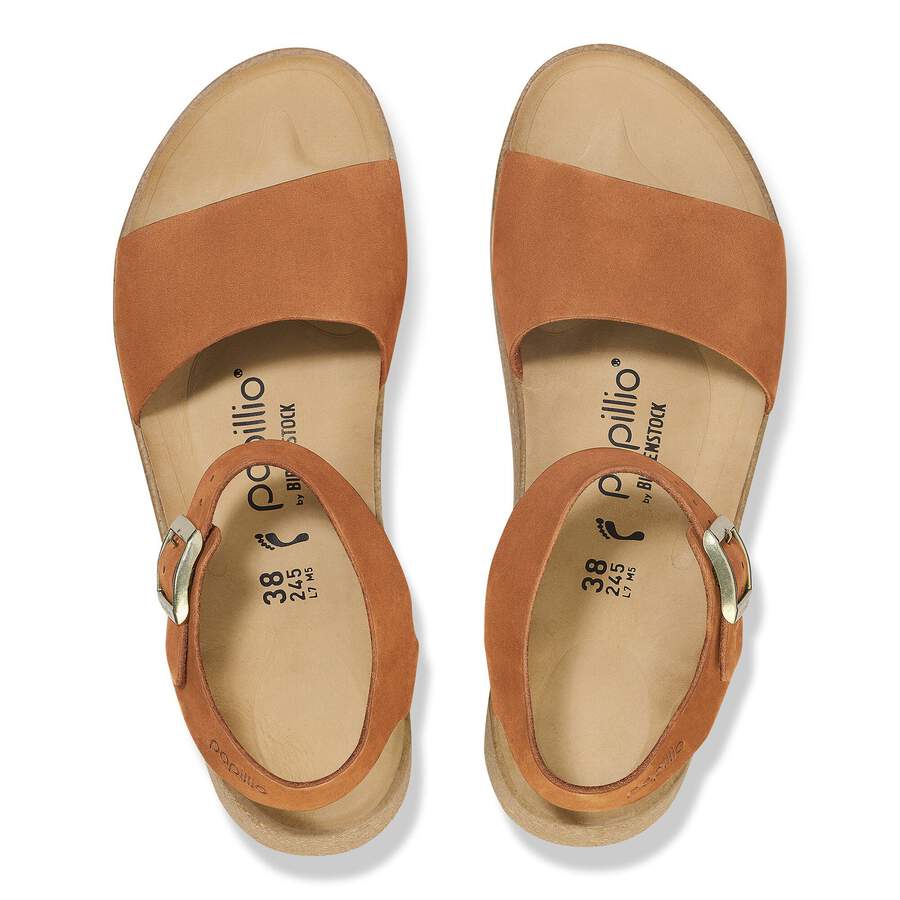 Glenda Nubuck Leather - Pecan