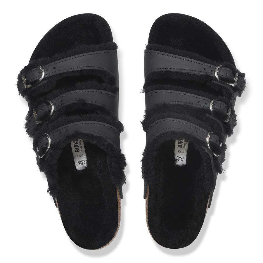 Florida Fresh Shearling Natural Leather Oiled - Black