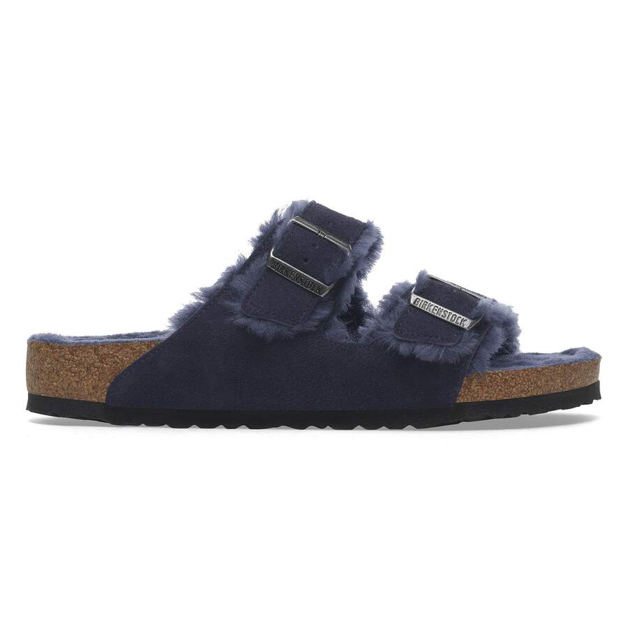 Arizona Shearling Suede Leather/Fur - Midnight Blue