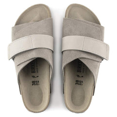 Kyoto Nubuck Leather/Suede - Stone Coin