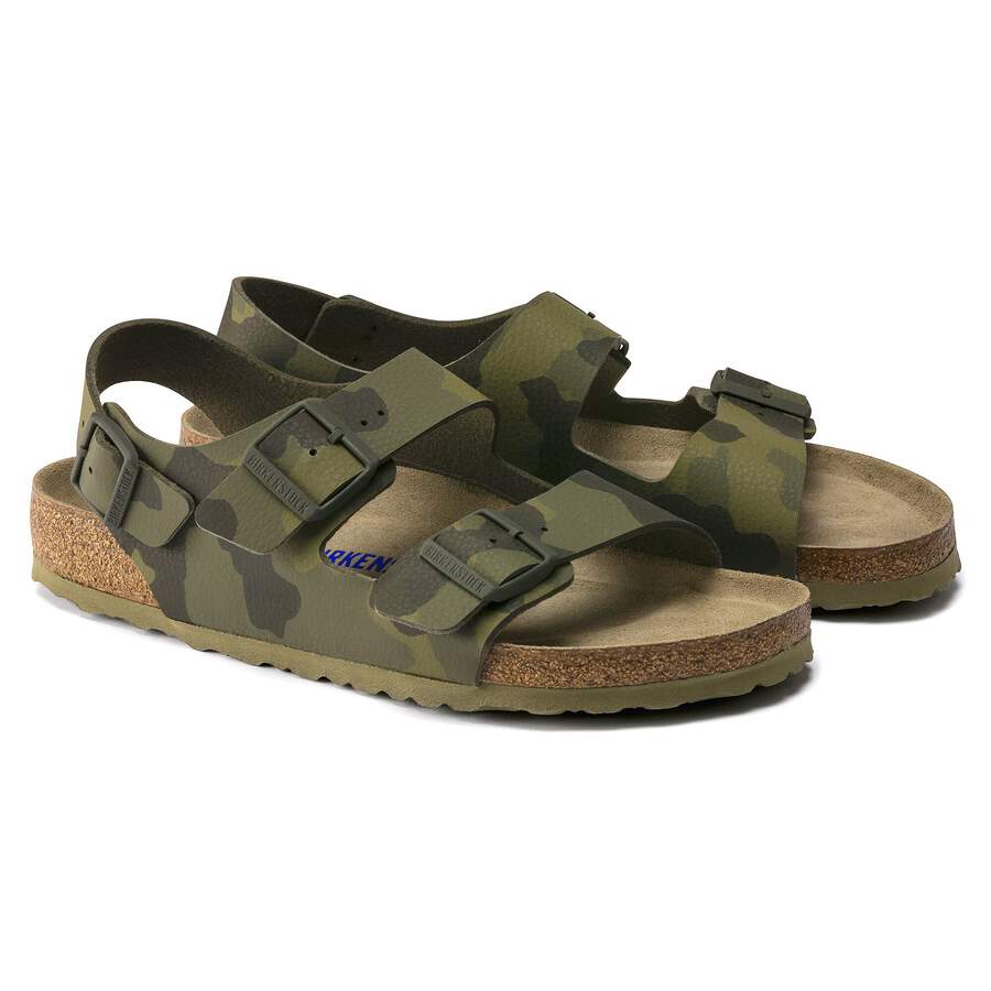 Milano Soft Footbed Birko-Flor - Desert Soil Camouflage Green