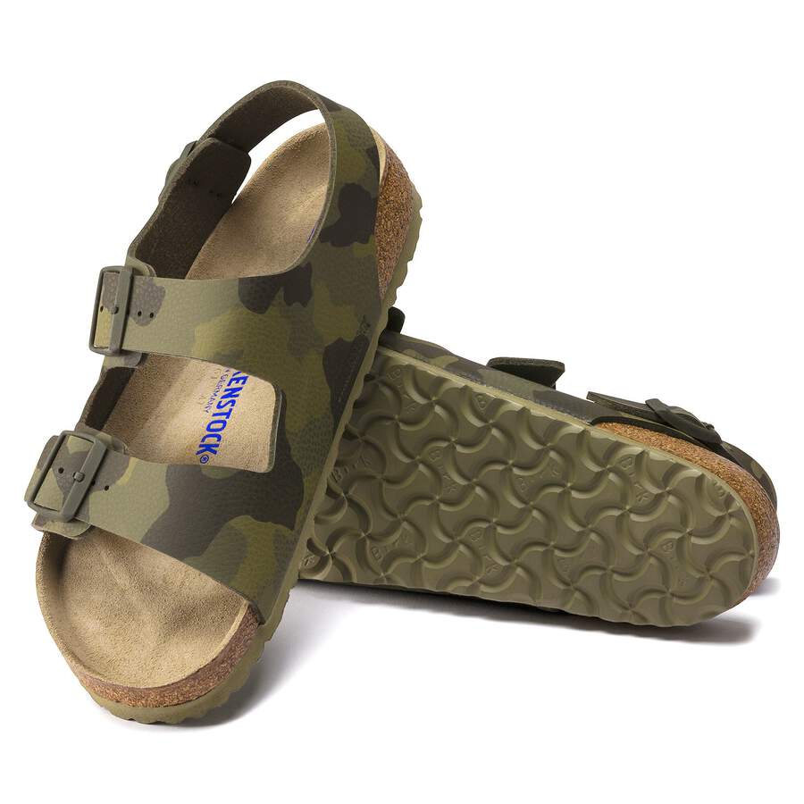Milano Soft Footbed Birko-Flor - Desert Soil Camouflage Green