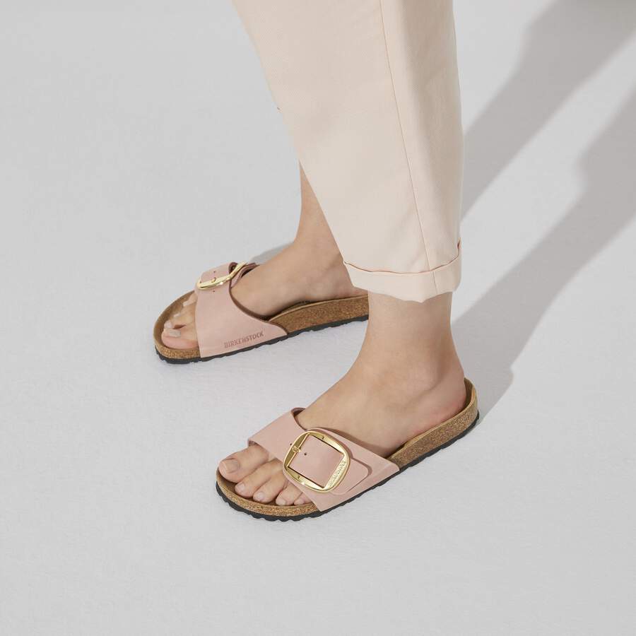 Madrid Big Buckle Nubuck Leather - Old Rose