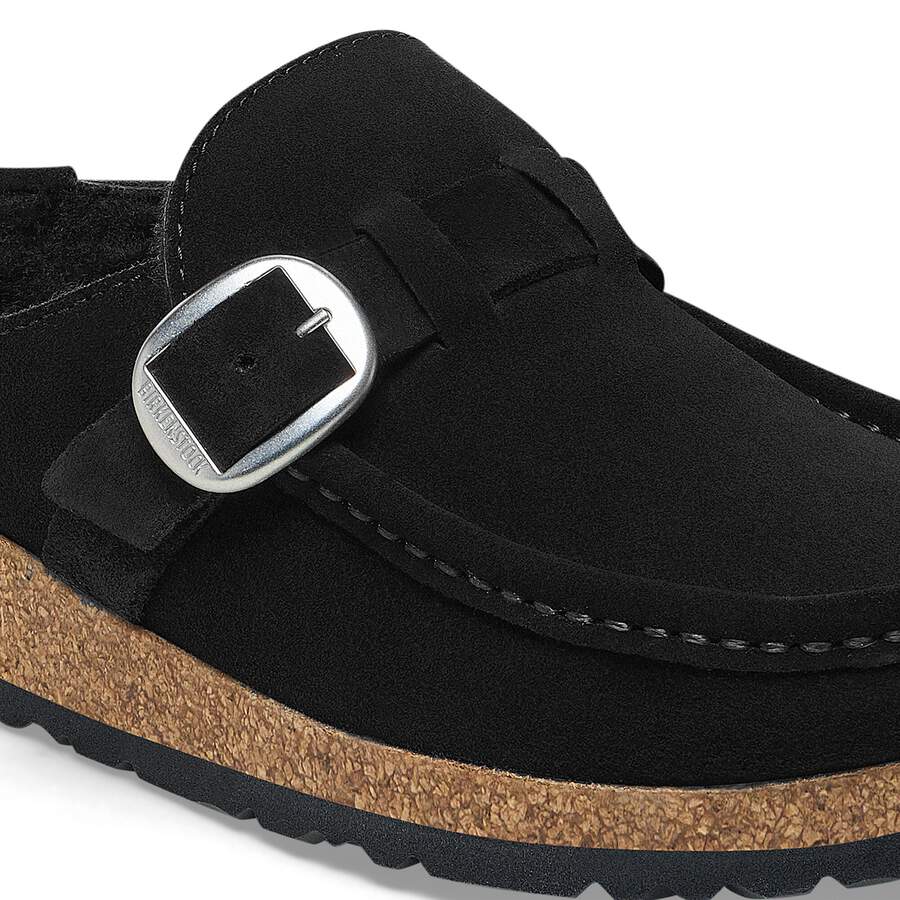 Buckley Shearling Suede Leather - Black