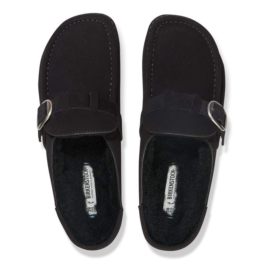 Buckley Shearling Suede Leather - Black