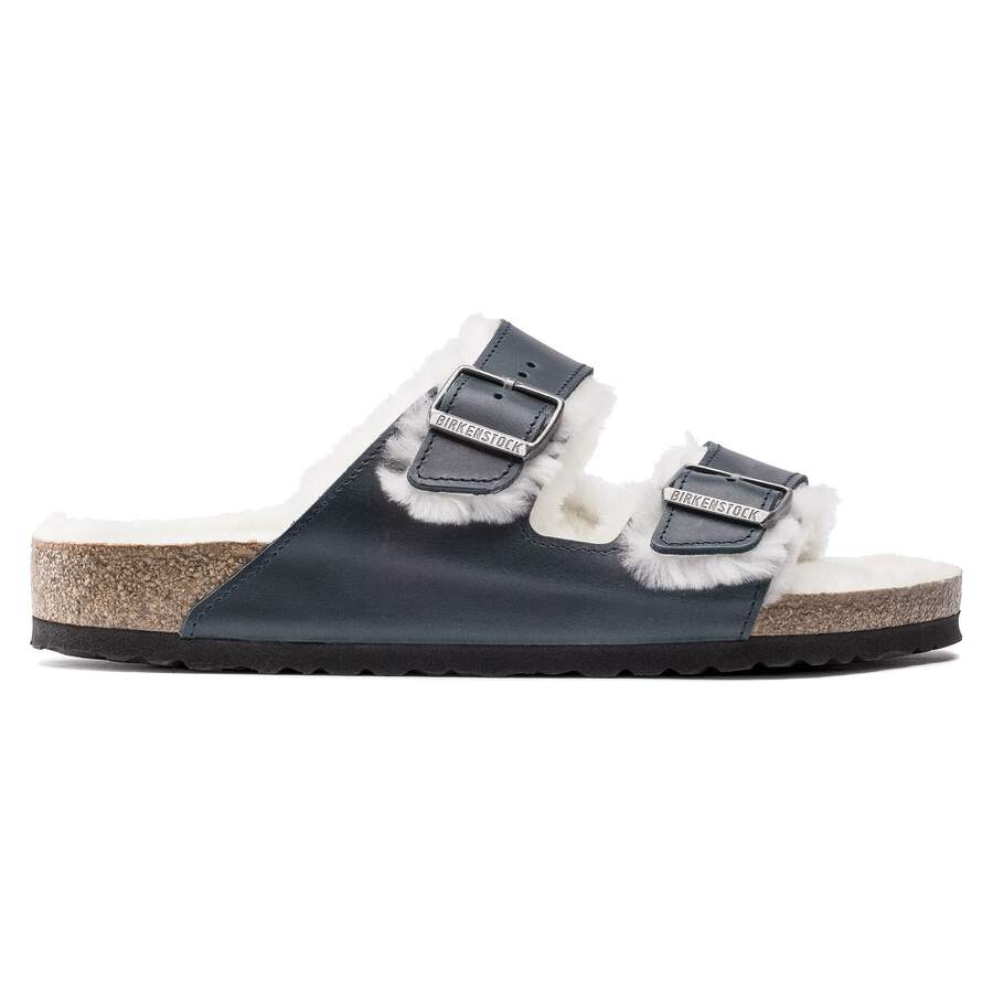 Arizona Shearling Waxy Leather Oiled - Navy