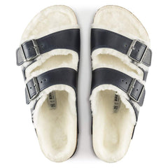 Arizona Shearling Waxy Leather Oiled - Navy