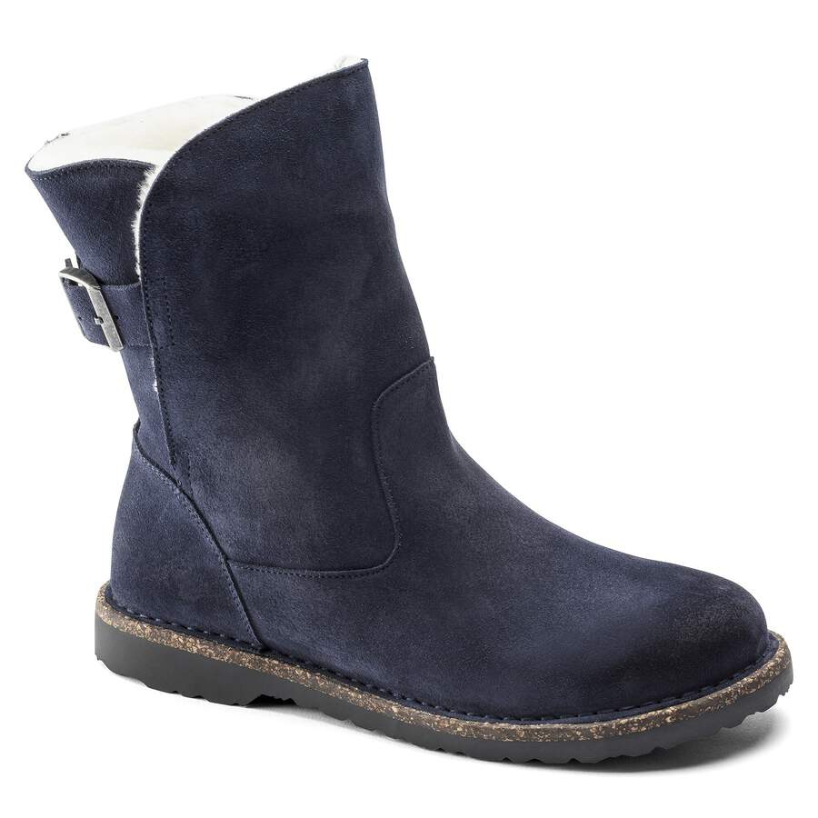 Uppsala Shearling Suede Leather - Navy