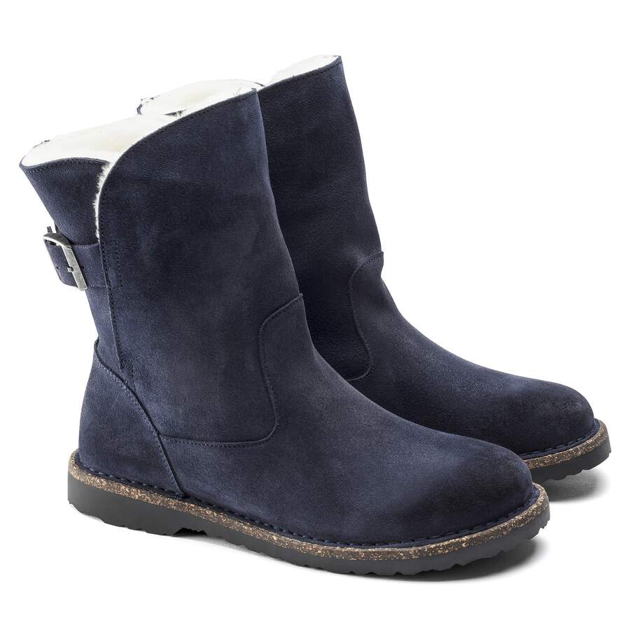 Uppsala Shearling Suede Leather - Navy