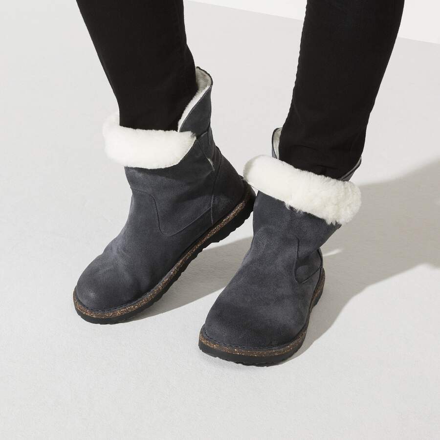 Uppsala Shearling Suede Leather - Graphite