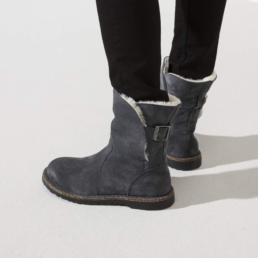 Uppsala Shearling Suede Leather - Graphite