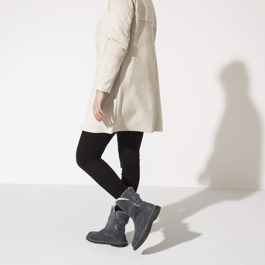 Uppsala Shearling Suede Leather - Graphite