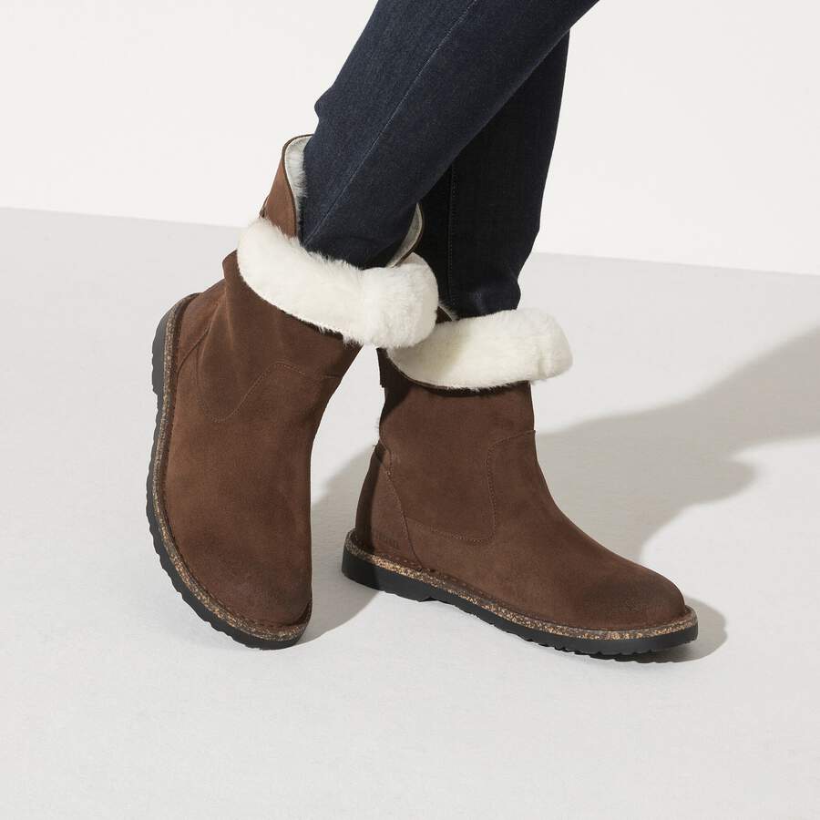 Uppsala Shearling Suede Leather - Espresso