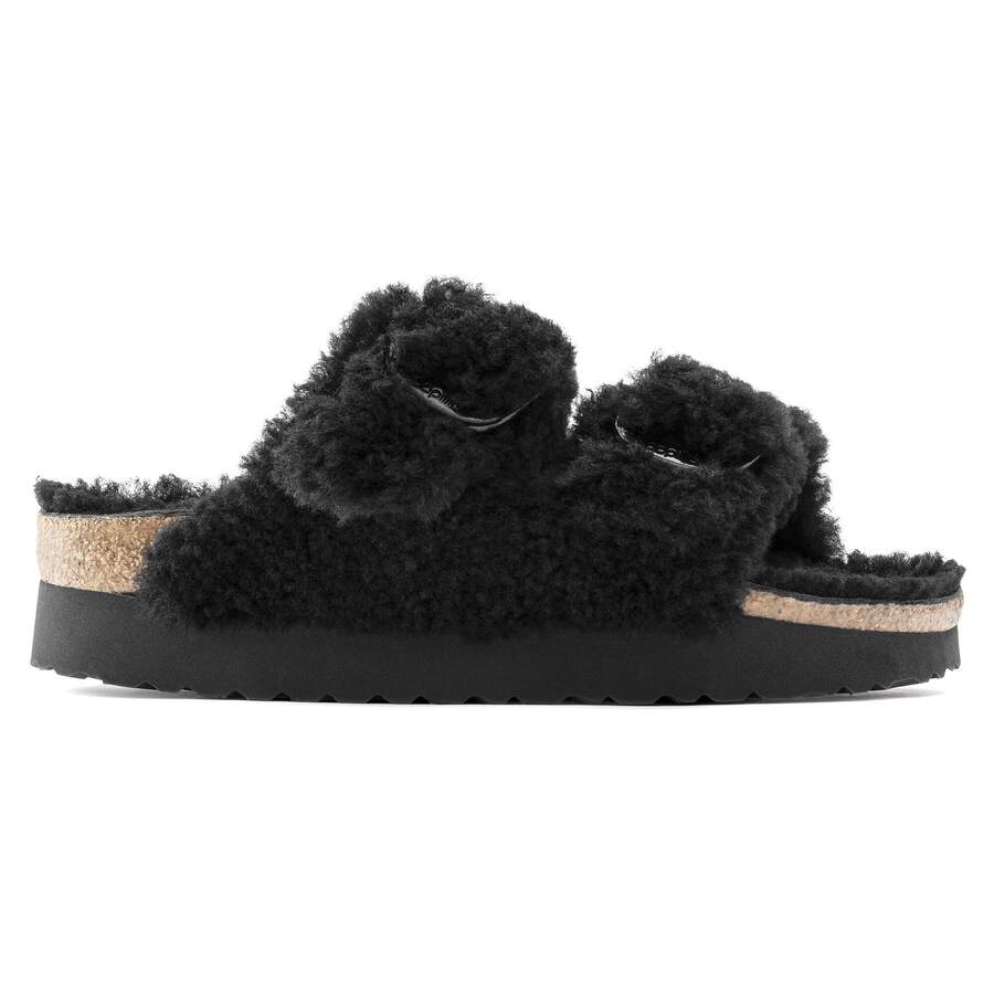 Arizona Big Buckle Shearling Fur - Teddy Black
