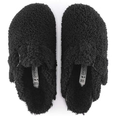 Boston Big Buckle Platform Fur - Teddy Black