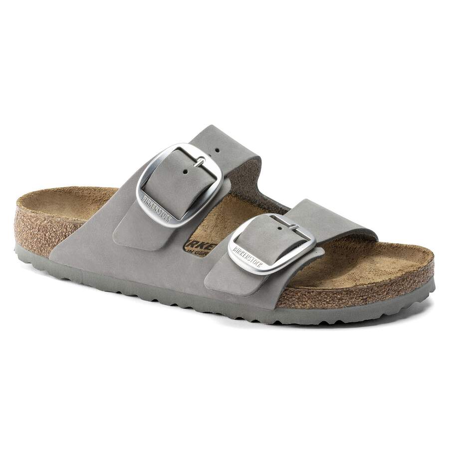 Arizona Big Buckle Nubuck Leather - Dove Gray