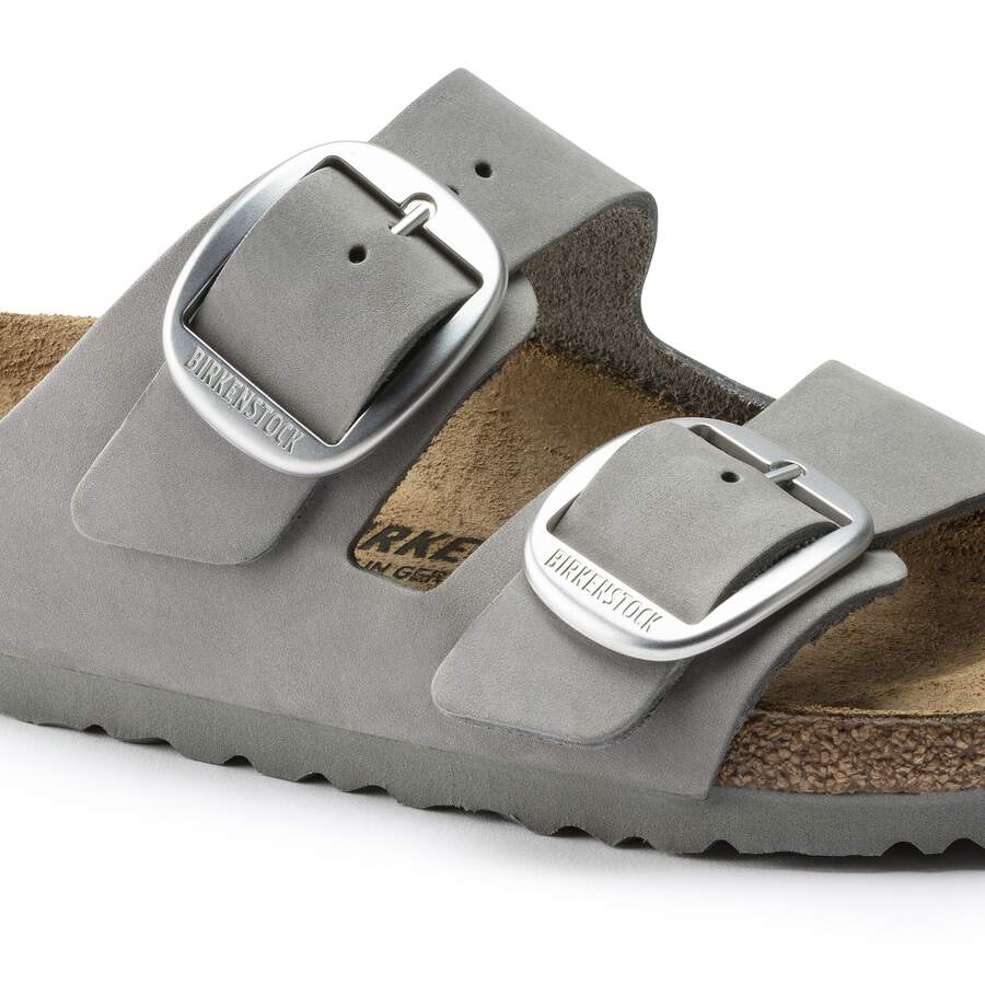 Arizona Big Buckle Nubuck Leather - Dove Gray