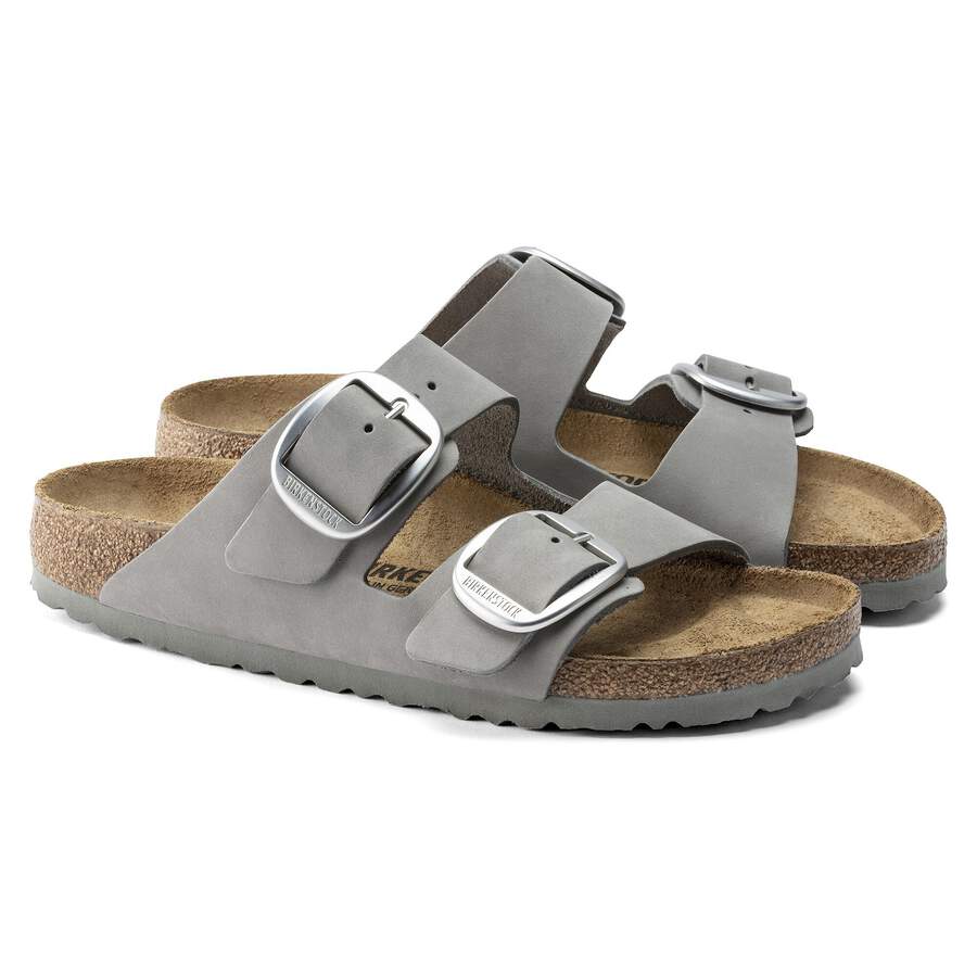 Arizona Big Buckle Nubuck Leather - Dove Gray