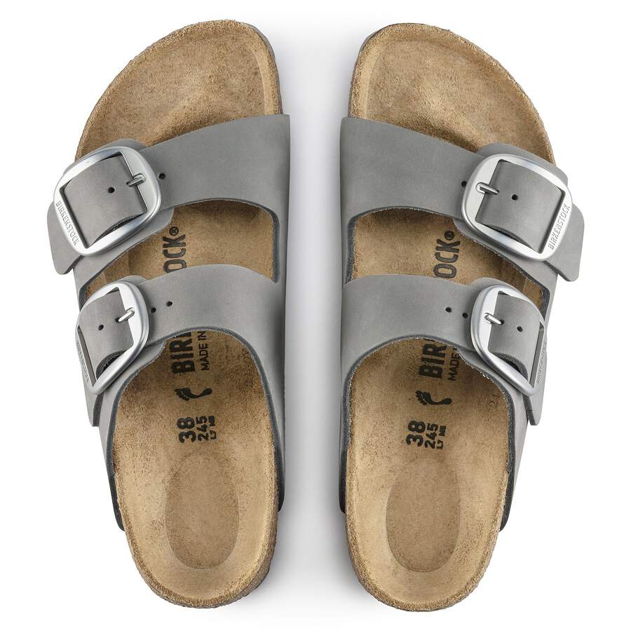 Arizona Big Buckle Nubuck Leather - Dove Gray