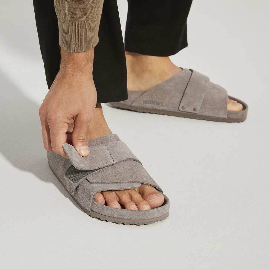 Kyoto Suede Leather - Gray Taupe