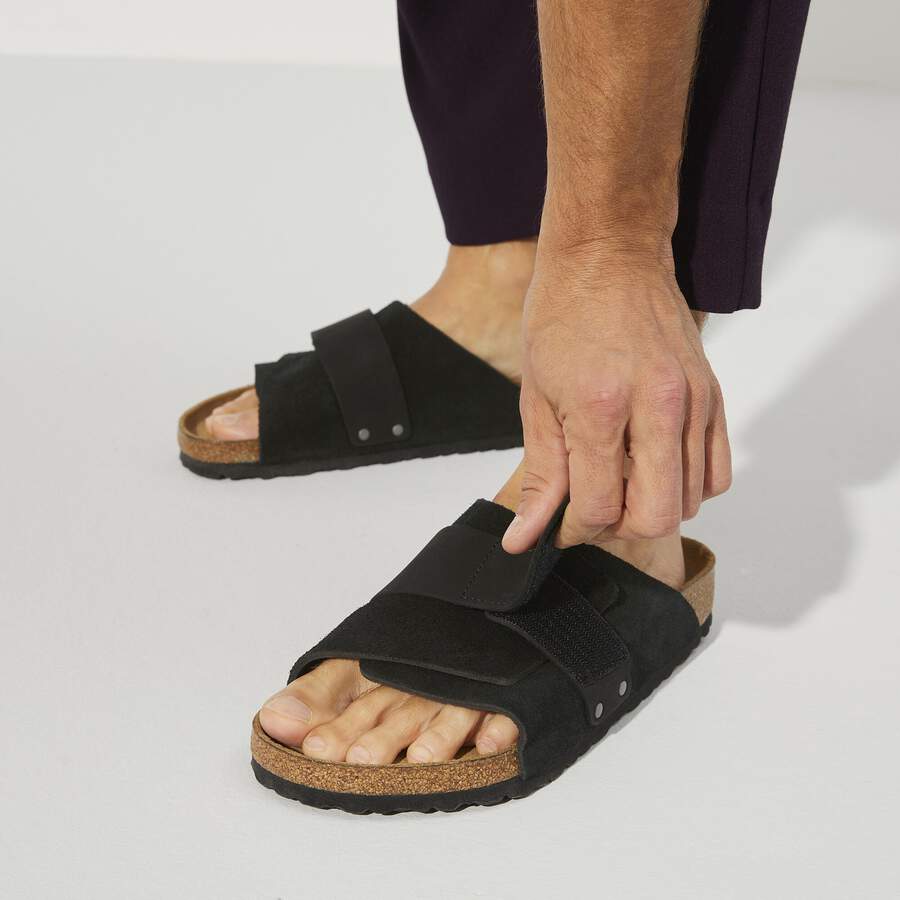 Kyoto Nubuck Leather/Suede - Black