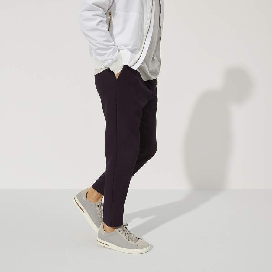 Bend Low Natural Leather/Textile - Whale Gray
