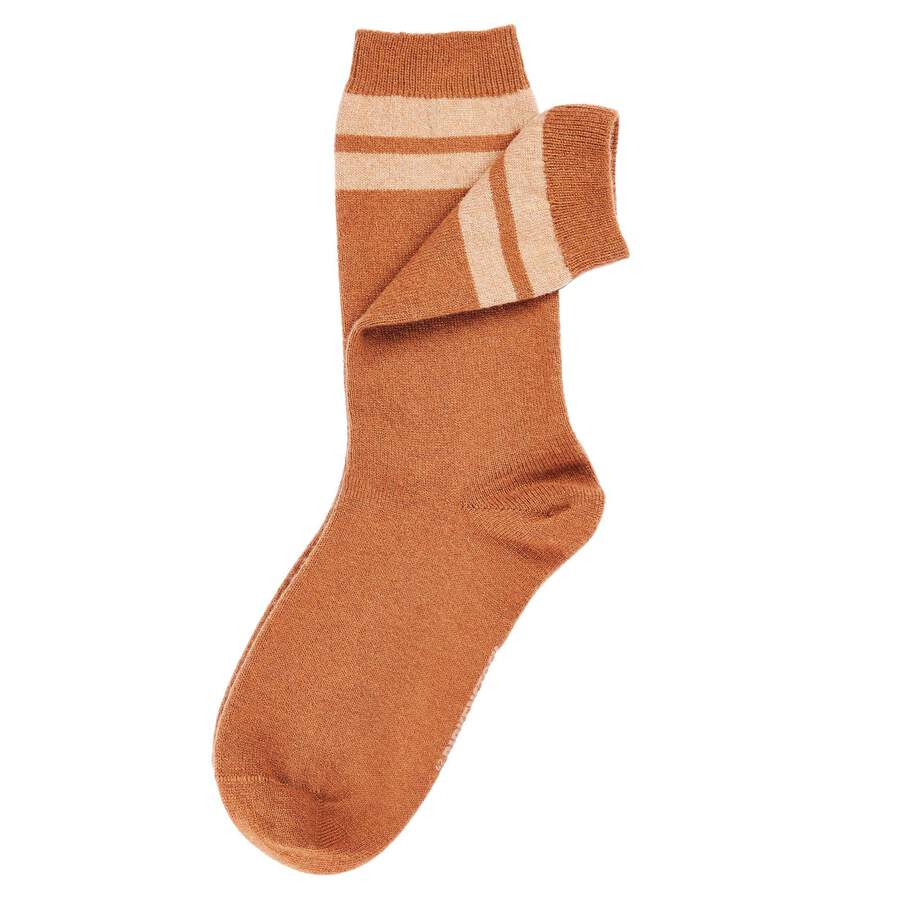 1774 Cashmere Socks - Cognac