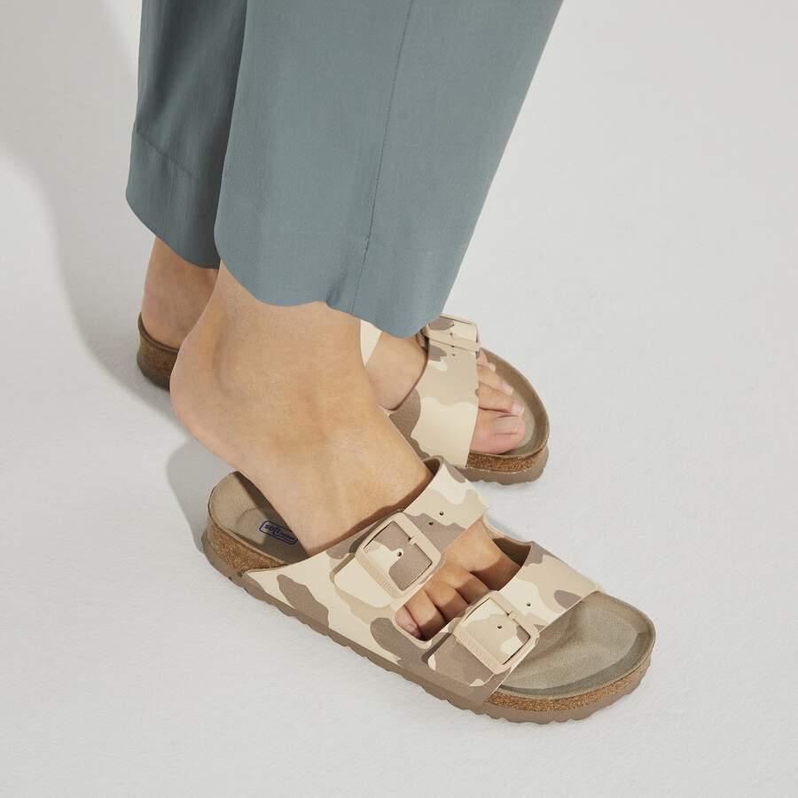 Arizona Soft Footbed Birko-Flor - Desert Soil Gray/Taupe