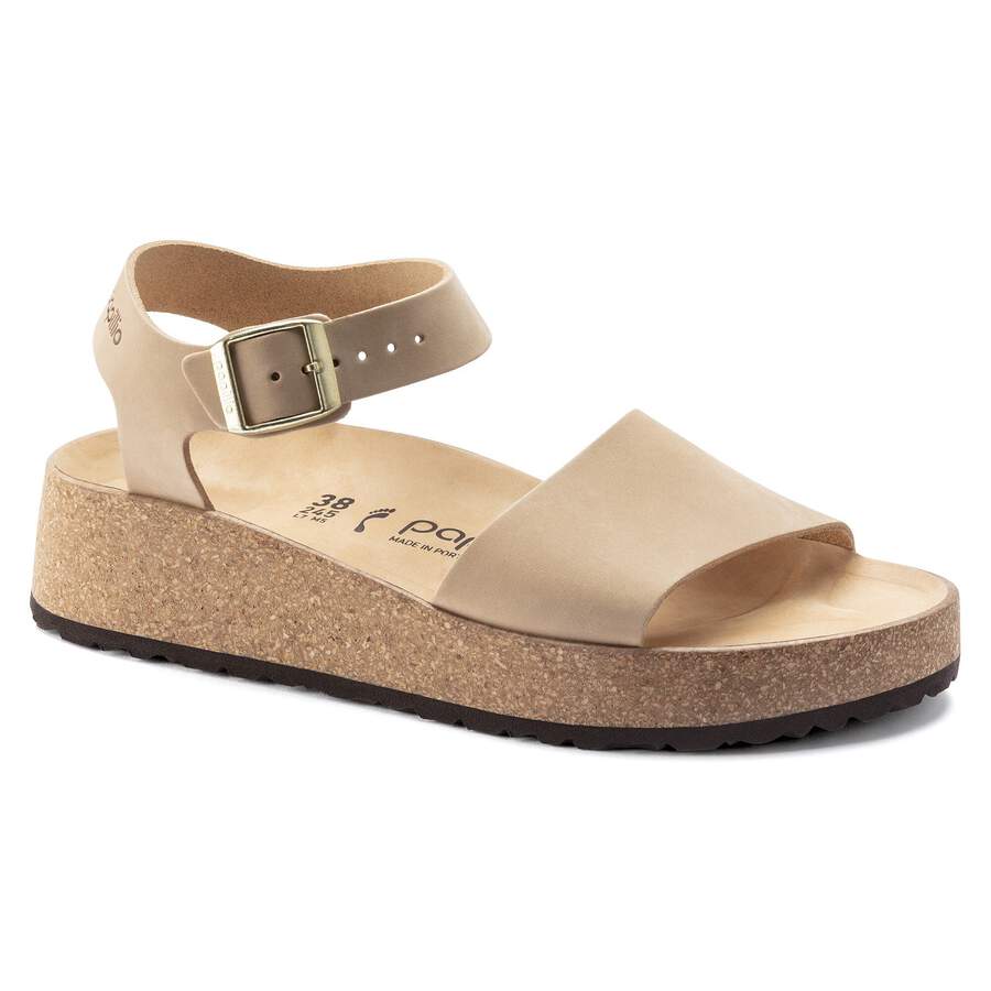 Glenda Nubuck Leather - Sandcastle