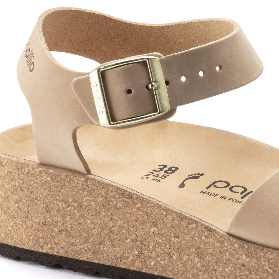 Glenda Nubuck Leather - Sandcastle
