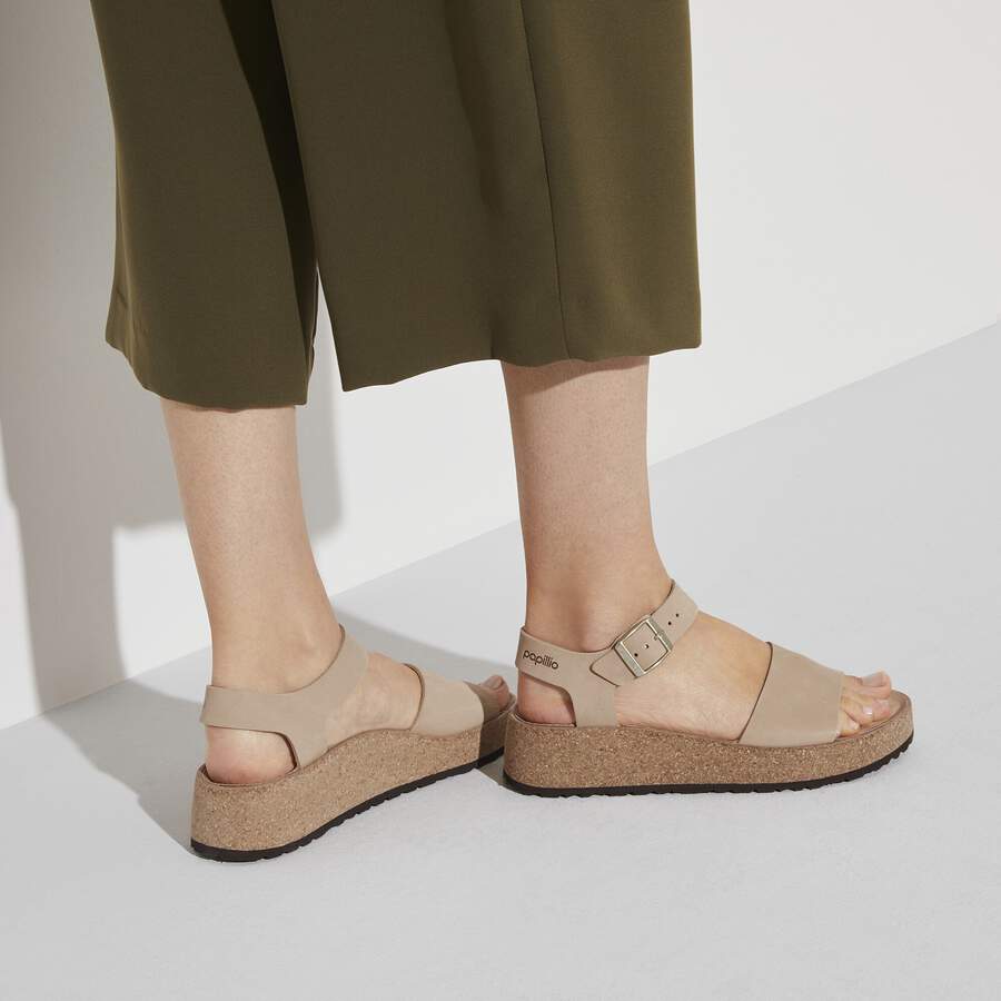 Glenda Nubuck Leather - Sandcastle