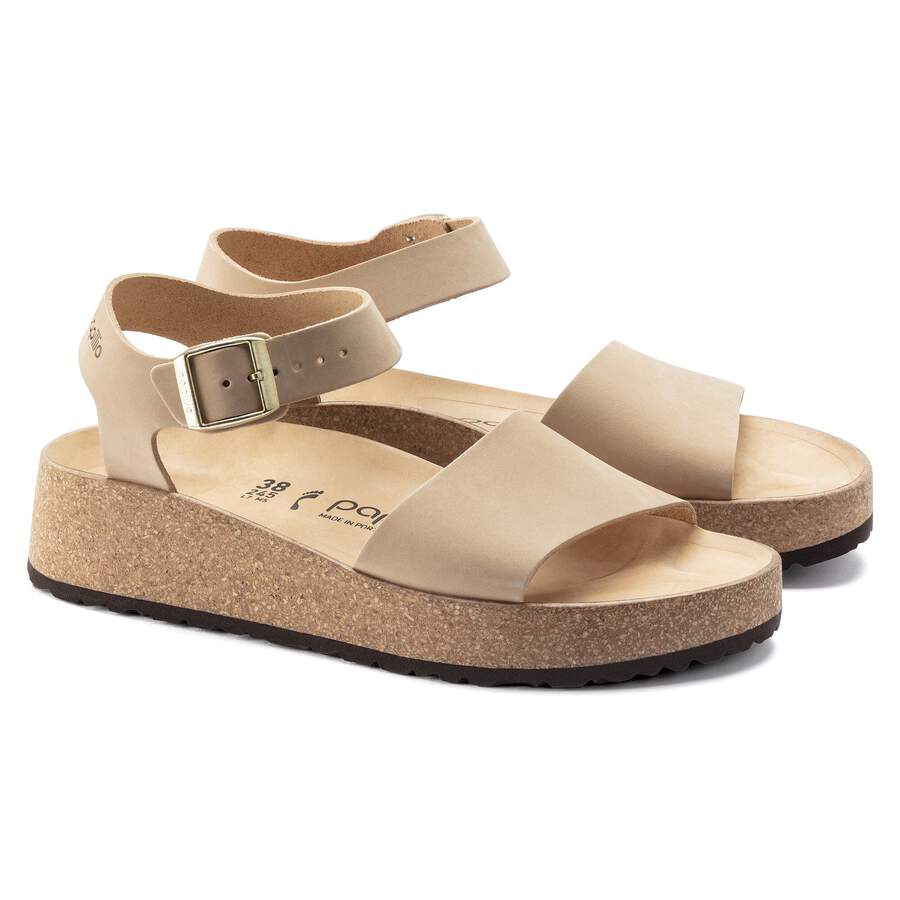 Glenda Nubuck Leather - Sandcastle