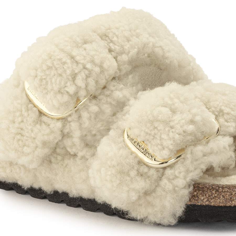 Arizona Big Buckle Fur - Teddy Eggshell
