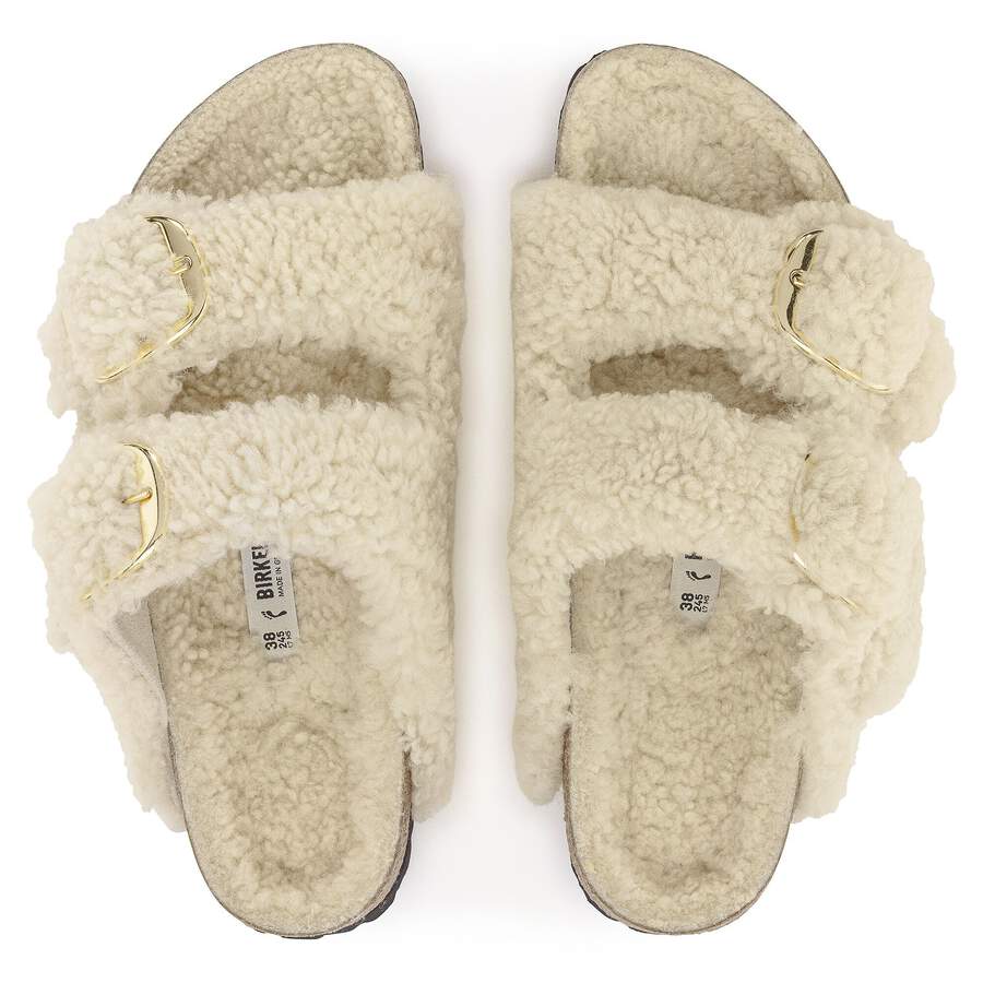 Arizona Big Buckle Fur - Teddy Eggshell