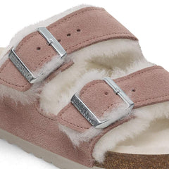 Arizona Shearling Suede Leather - Pink Clay