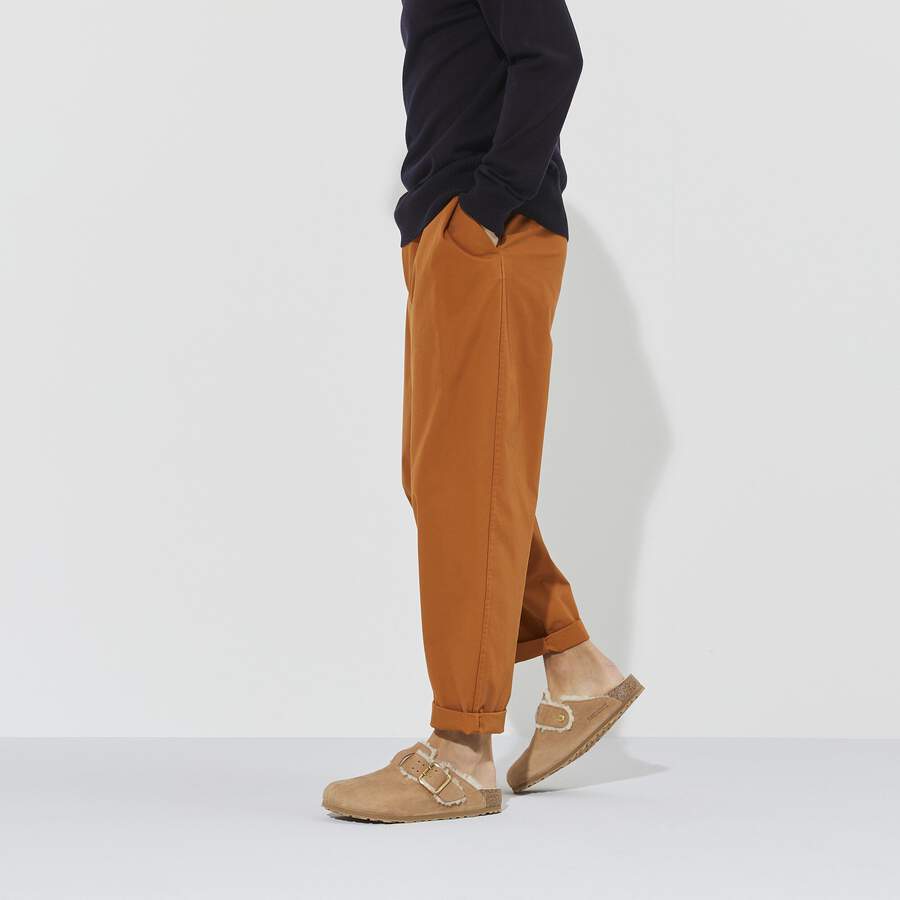 Boston Bold Shearling Natural Leather - Cognac